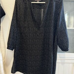 A Pea in the Pod Black and White Polka Dot Maternity Top